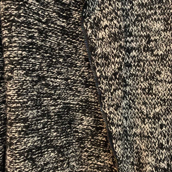 Ann Taylor Black & White Sweater Moto Jacket - Picture 2 of 6